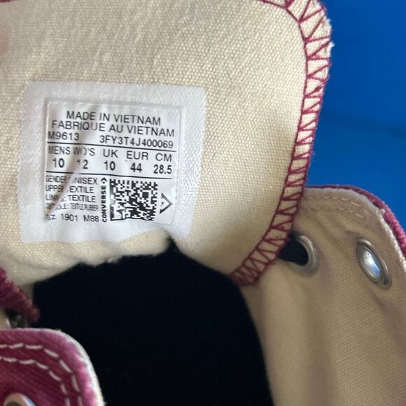 Converse Unisex Chuck Taylor All Star Hi Top Maroon M9613C US M10 W 12 - Picture 6 of 6